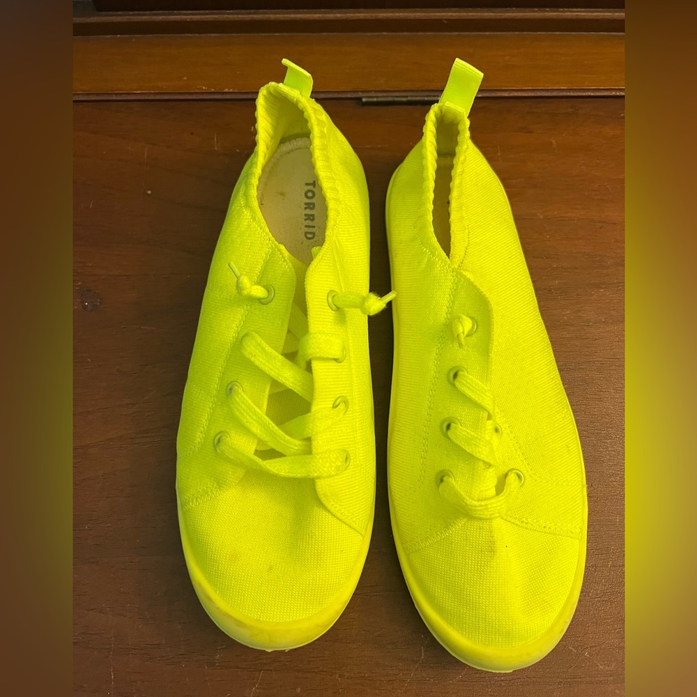 Neon Yellow Shoes